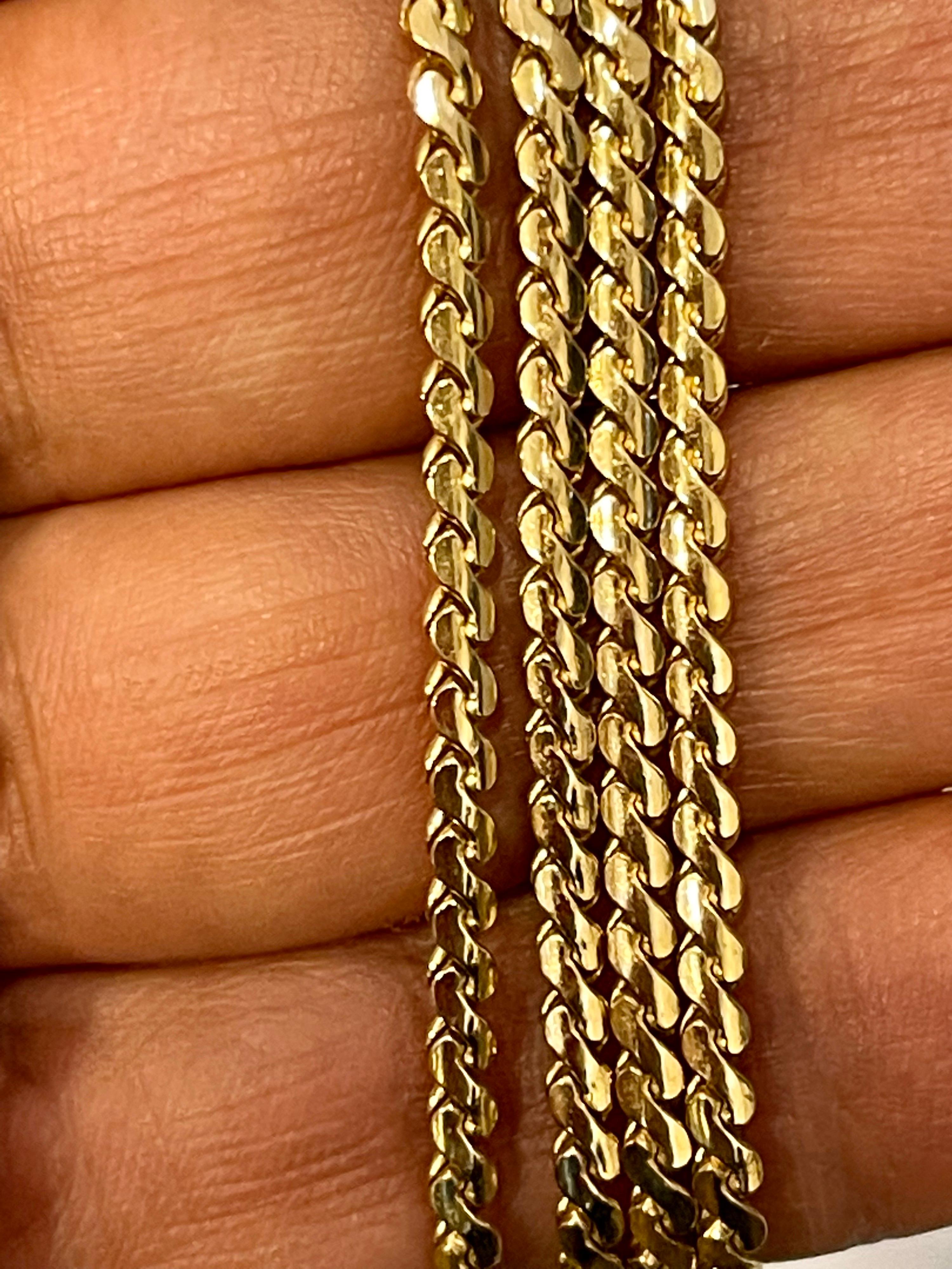 Vintage 18 Karat Yellow Gold 19 Gm Chain Necklace 3