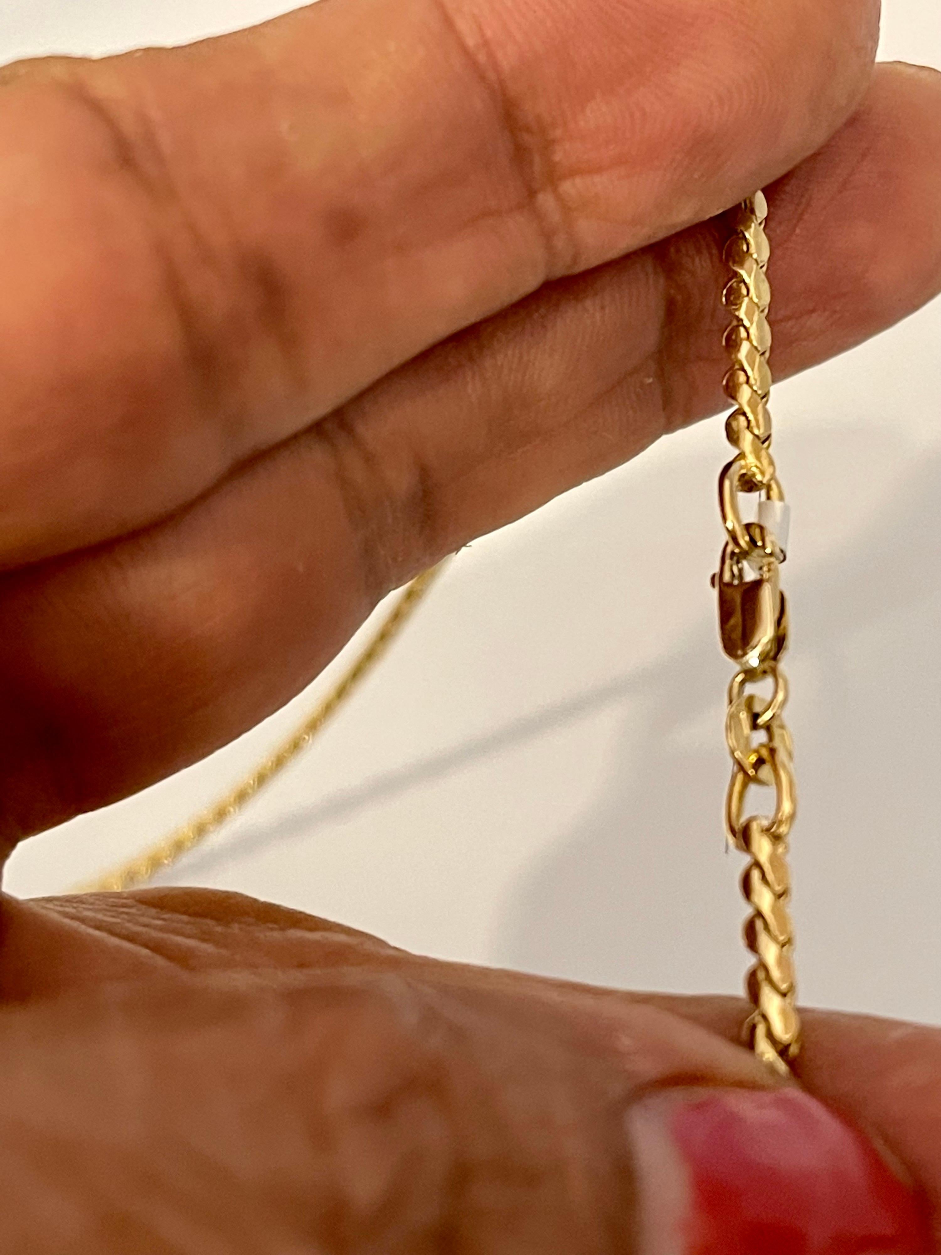 Vintage 18 Karat Yellow Gold 19 Gm Chain Necklace 4