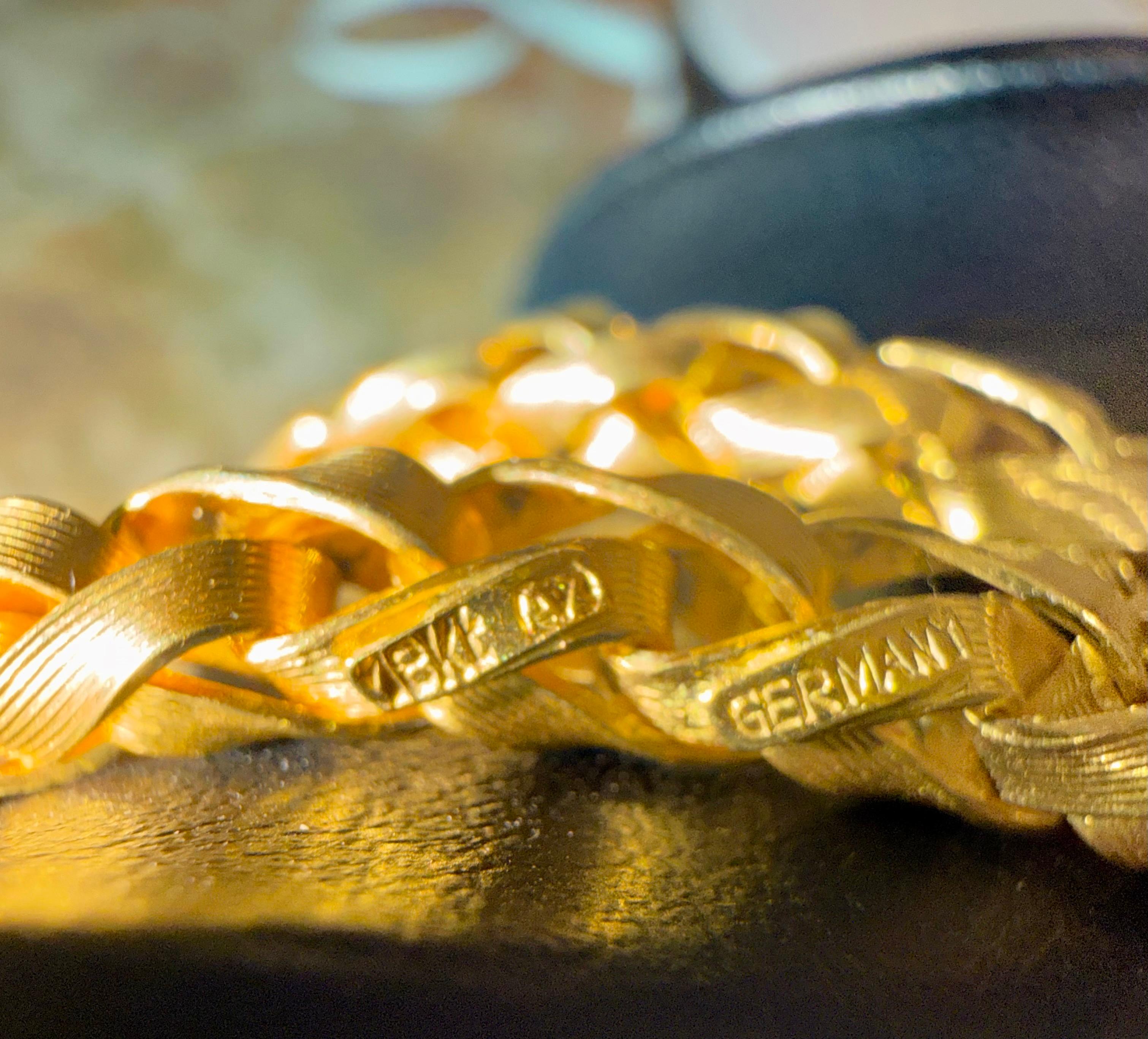 Vintage 18 Karat Yellow Gold 84.7 Gm Chain, 5 mm Wide Necklace, 28 