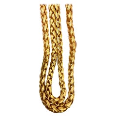 Vintage 18 Karat Yellow Gold 84.7 Gm Chain, 5 mm Wide Necklace, 28 " Long
