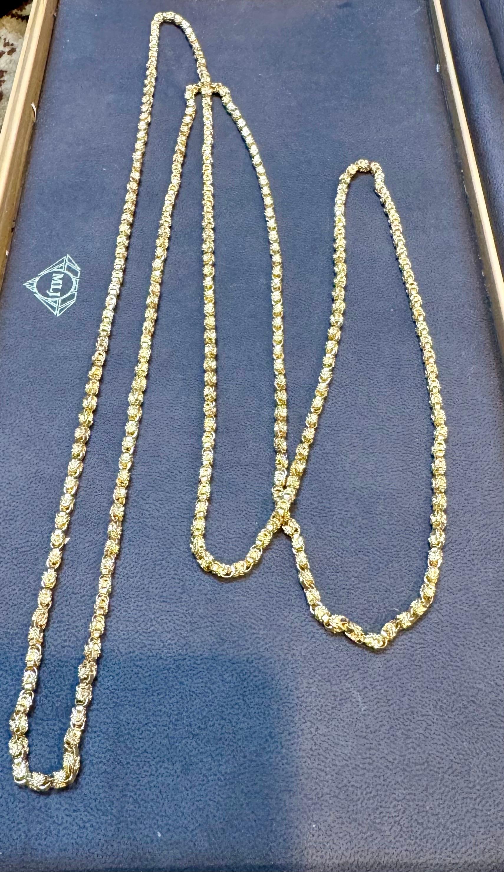 Vintage By, oro giallo 18 carati 93,4 m, catena di design, collana da 3,64 mm, lunga 57