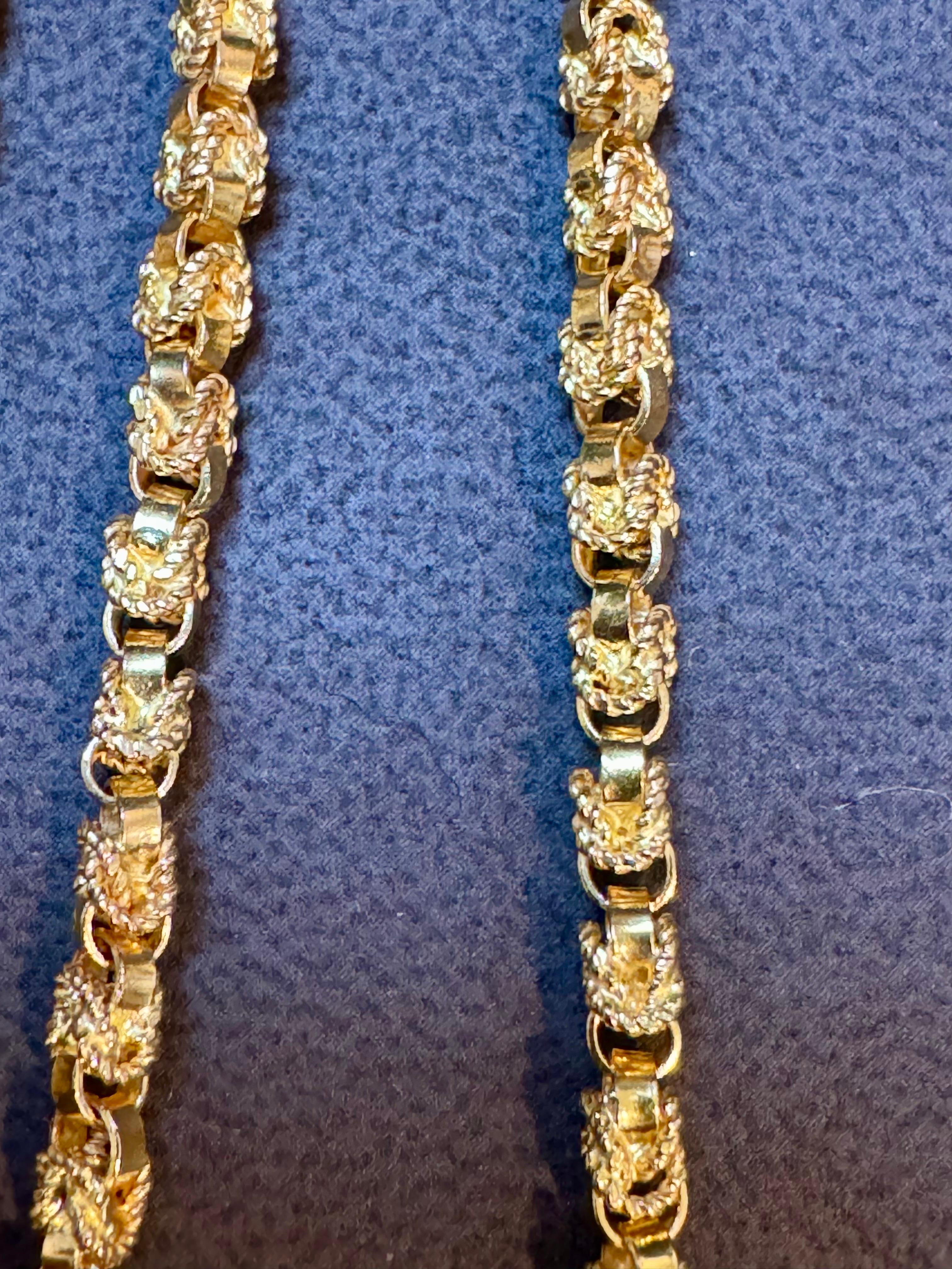 da uomo o donna Vintage By, oro giallo 18 carati 93,4 m, catena di design, collana da 3,64 mm, lunga 57