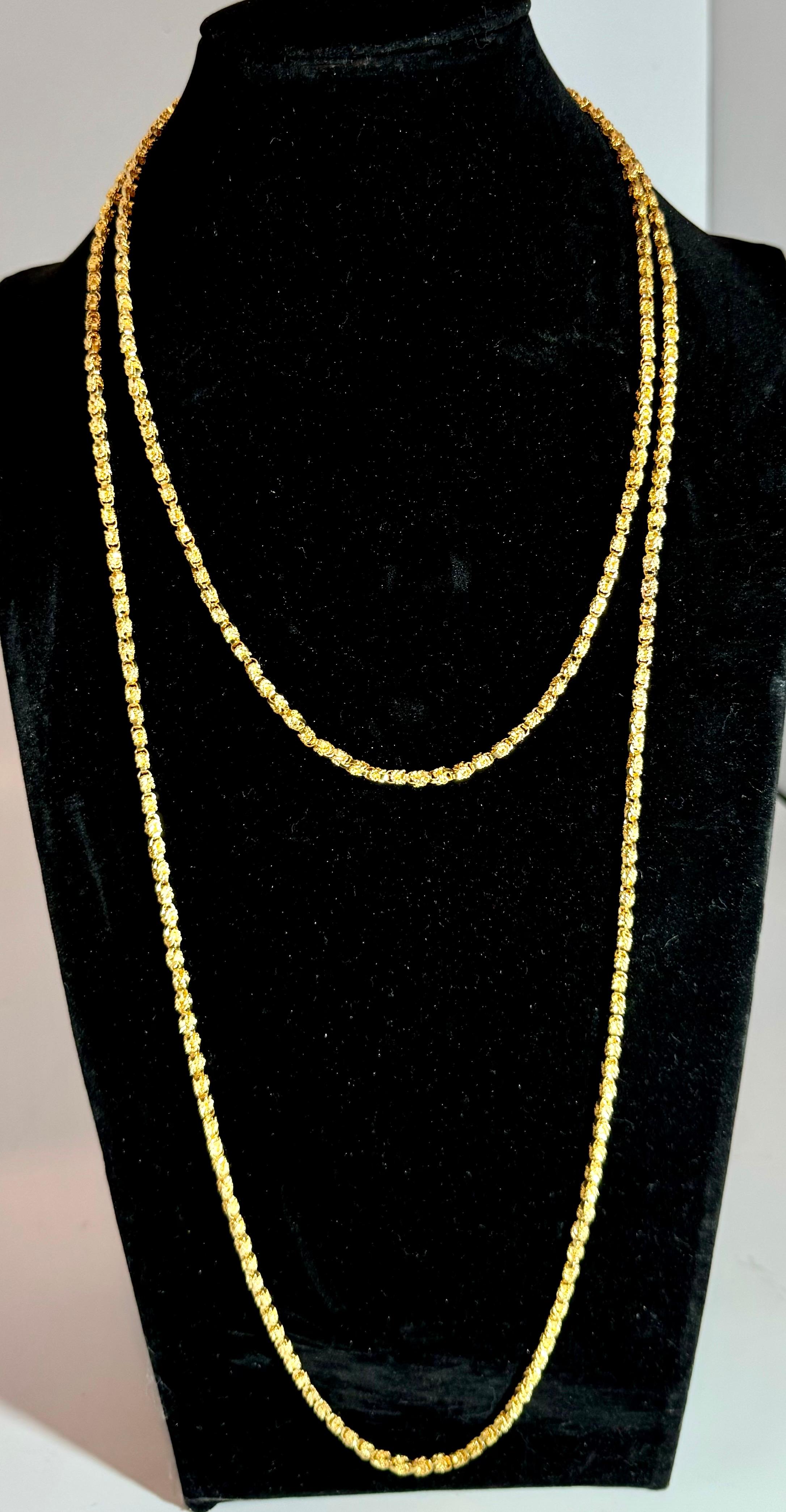 Vintage By, oro giallo 18 carati 93,4 m, catena di design, collana da 3,64 mm, lunga 57