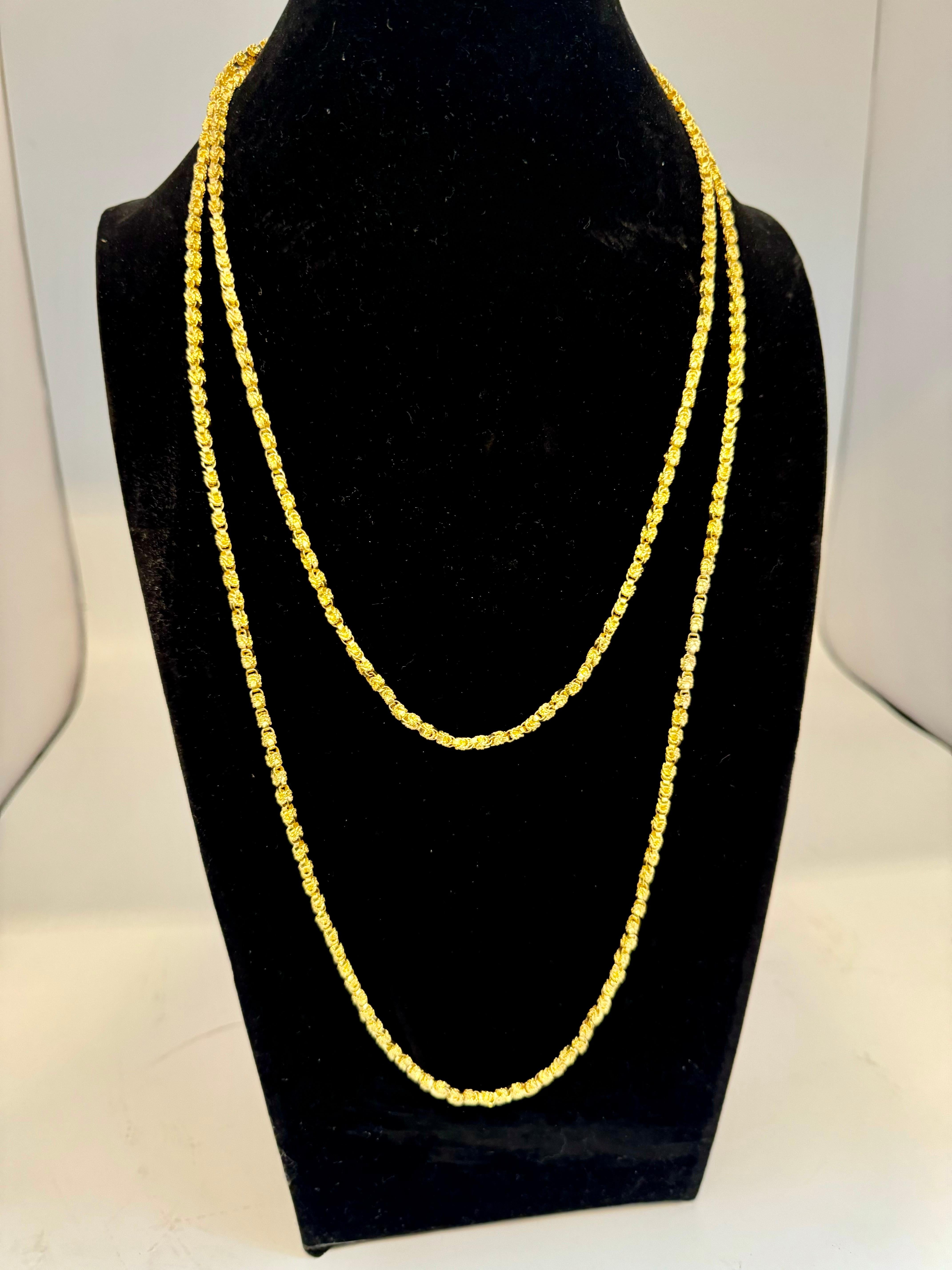 Vintage By, oro giallo 18 carati 93,4 m, catena di design, collana da 3,64 mm, lunga 57