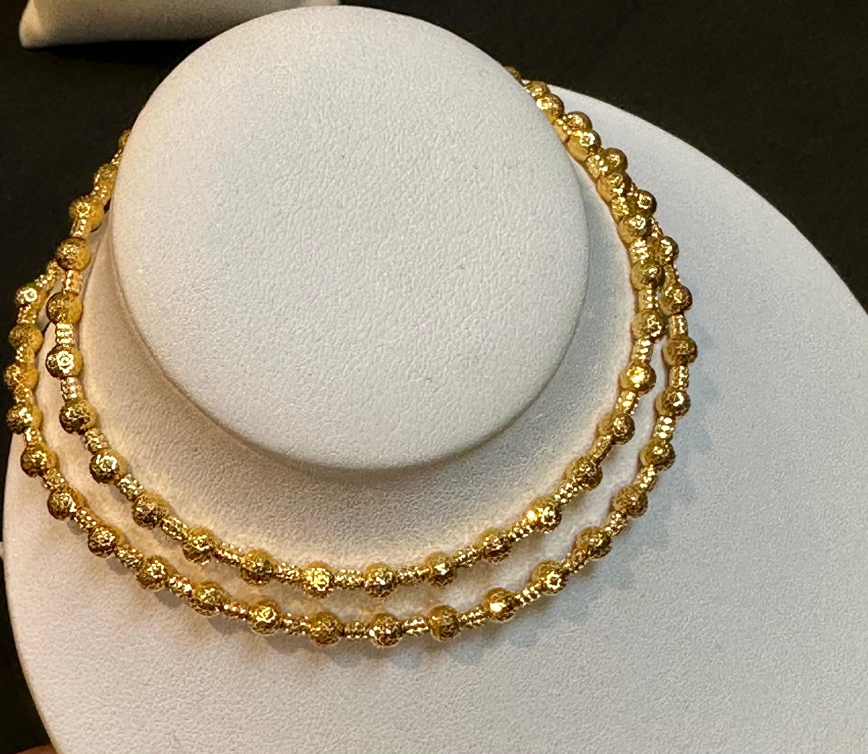 18 Karat Gelbgold 9,5 Gm, Kugelkette Halskette 17