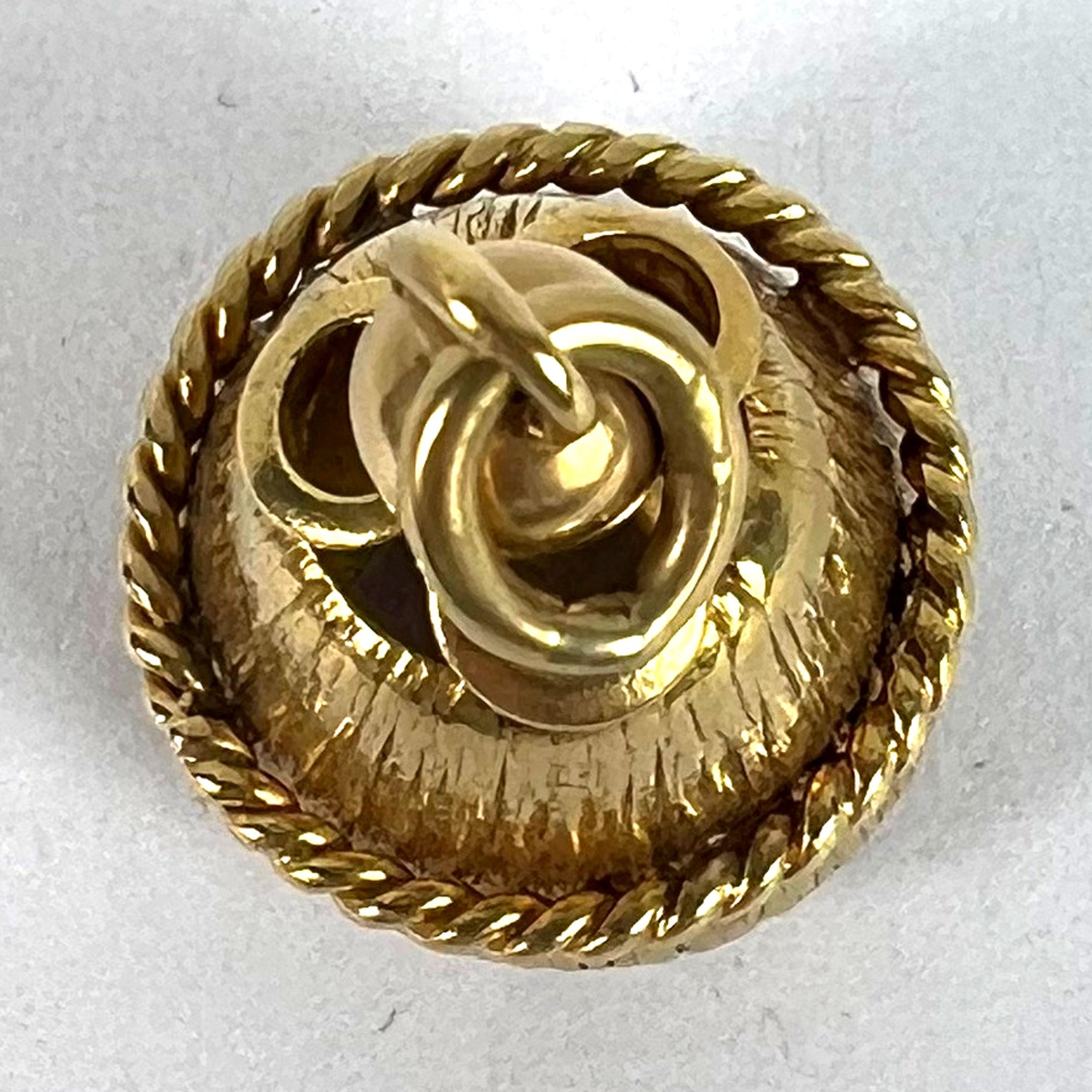 Vintage 18 Karat Gelbgold Amethyst Barrel Charm Anhänger im Angebot 11