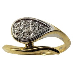 18 Karat Yellow Gold and Diamond Snake Ring
