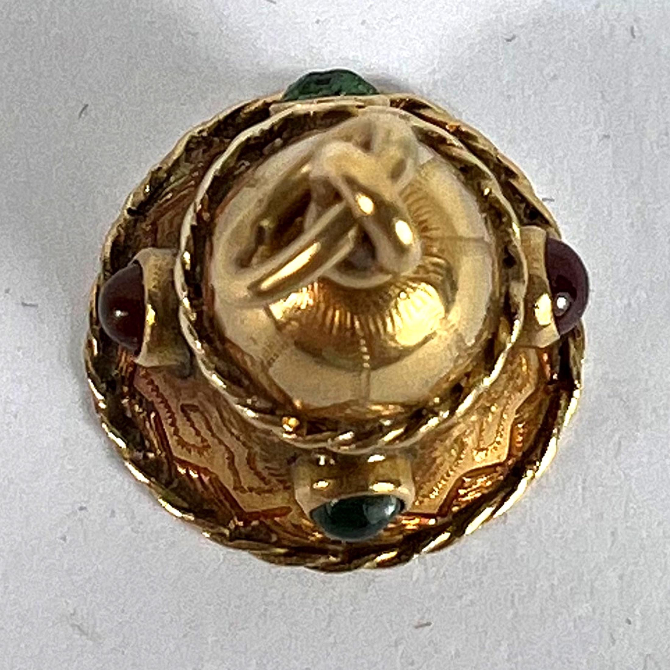 Vintage 18 Karat Gelbgold Bell Charm Anhänger im Angebot 11