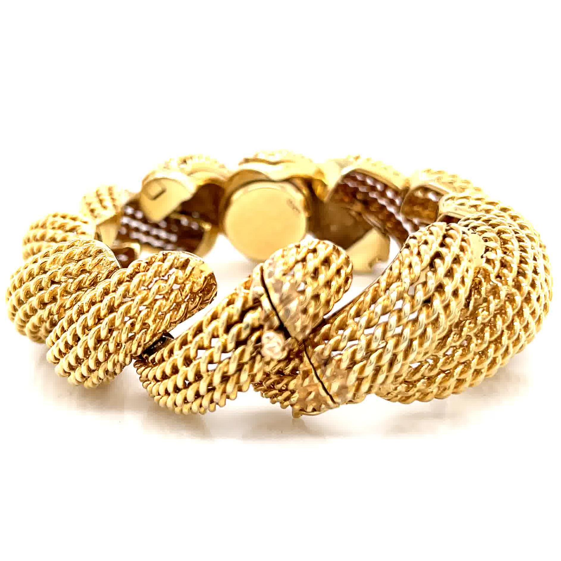 Women's or Men's Vintage 18 Karat Yellow Gold Bracelet