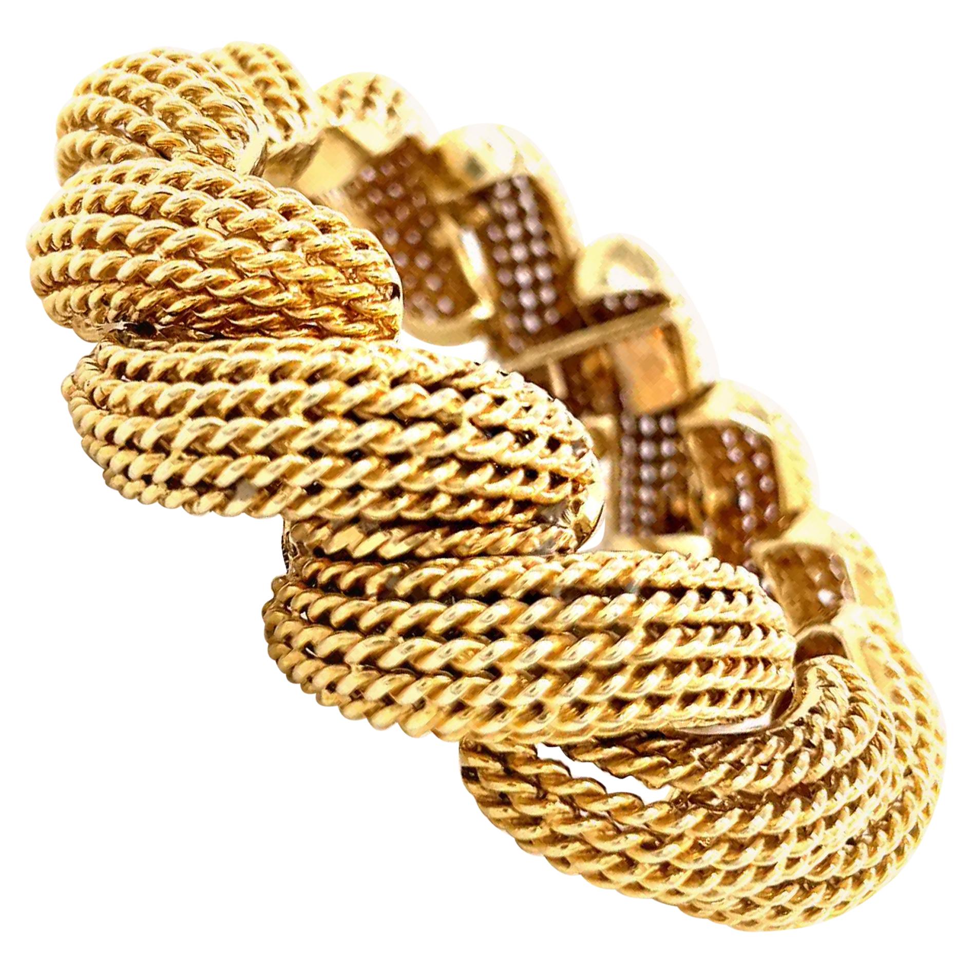 Vintage 18 Karat Yellow Gold Bracelet