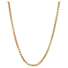 Vintage 18 Karat Yellow Gold Cable Chain Necklace
