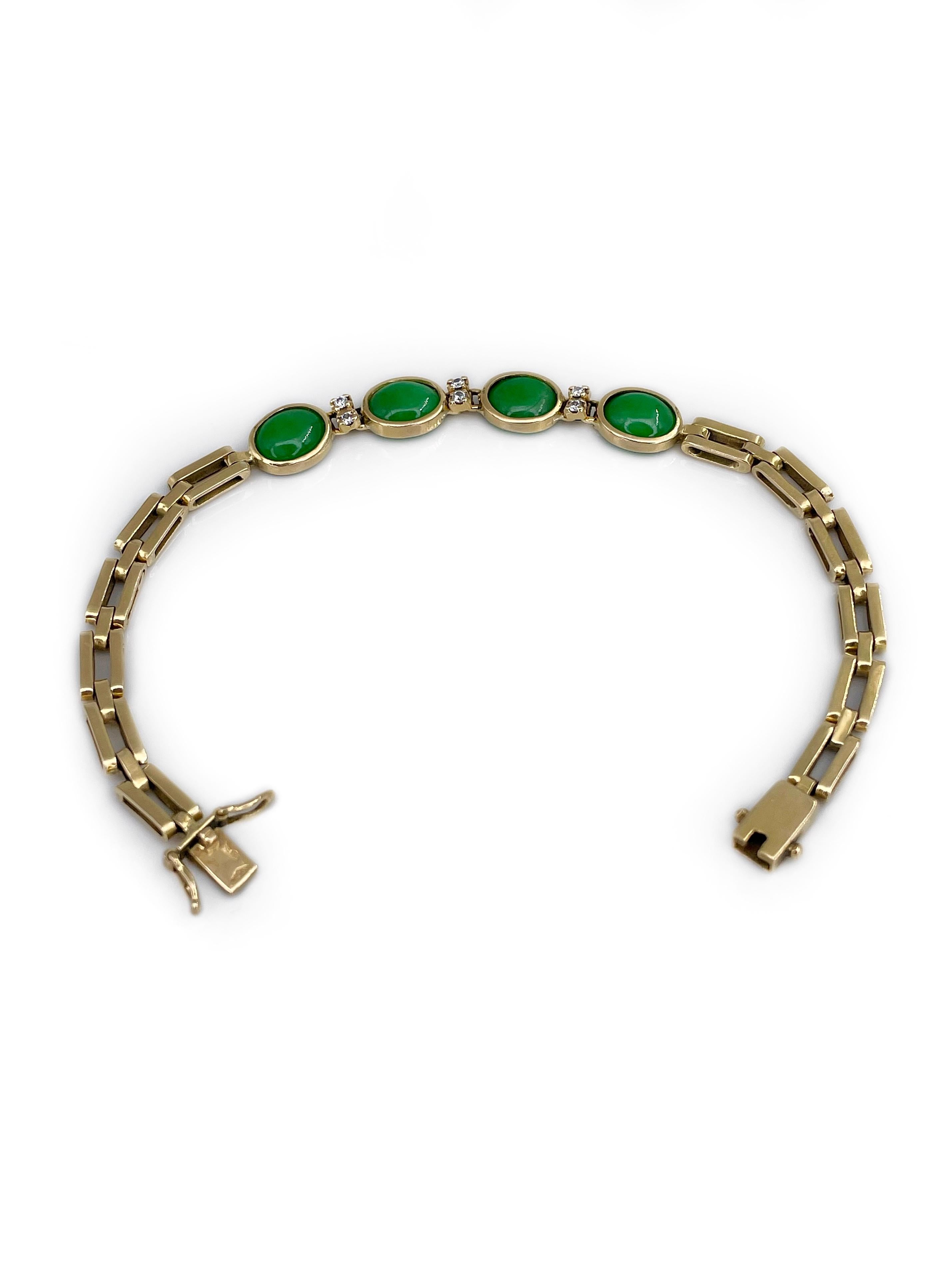 jade and gold bracelet vintage