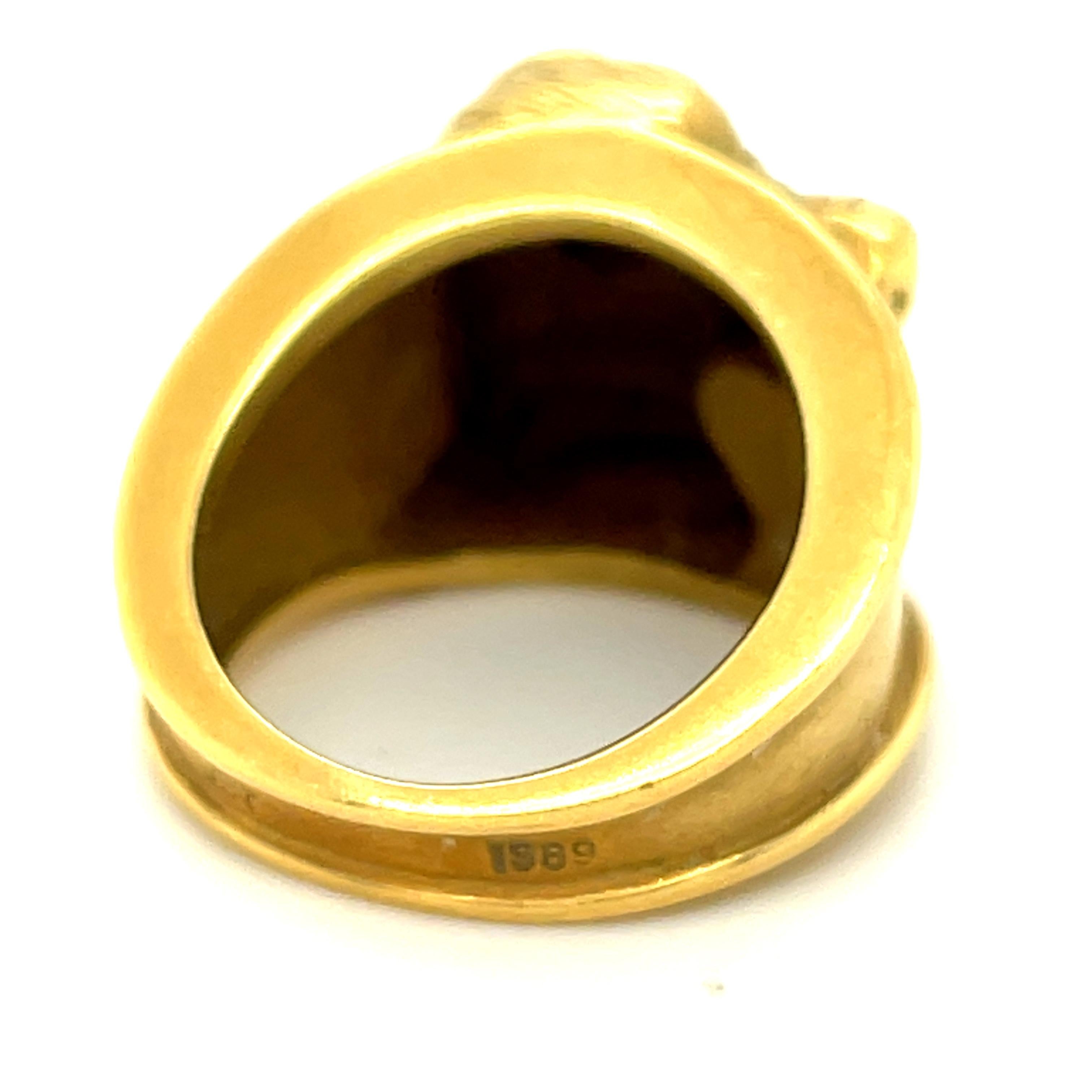 vintage 18kt hge ring