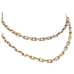 Vintage 18 Karat Yellow Gold Chain Necklace 28.1 Grams 20 Inch