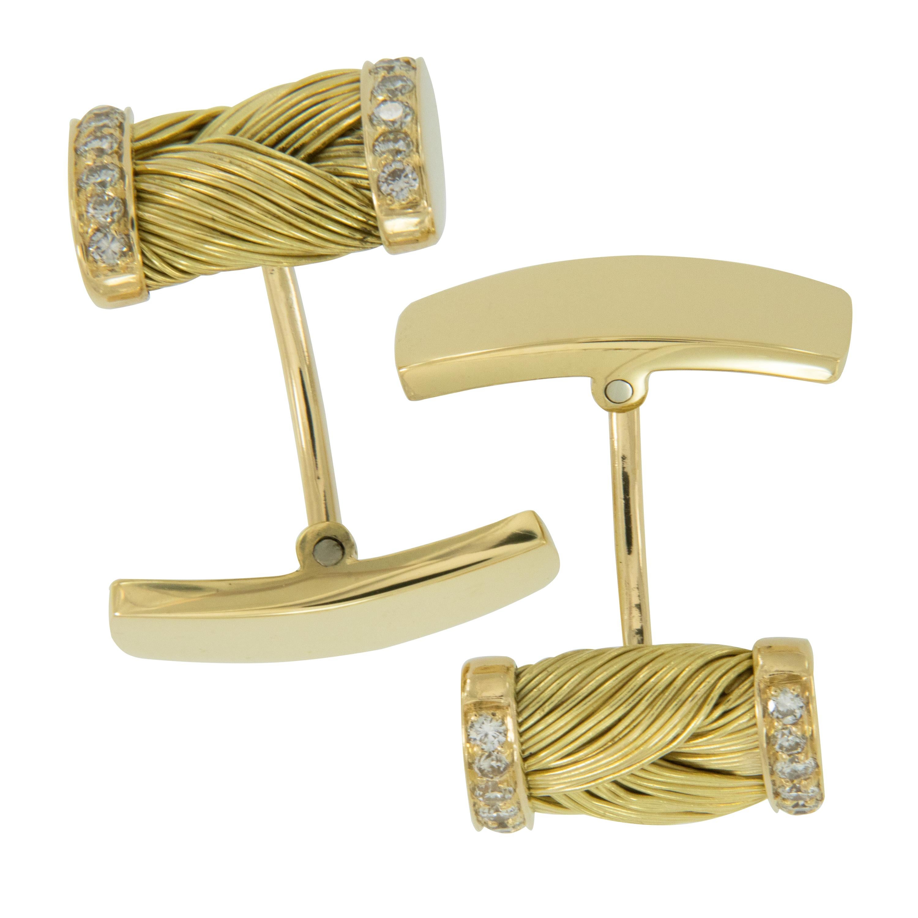 This cufflink & shirt stud set is for the sophisticated man with an impeccable eye for true craftmanship. With proper dressing coming to the forefront of fashion this set would be a perfect acquirement for the holidays! Individual 18 karat gold