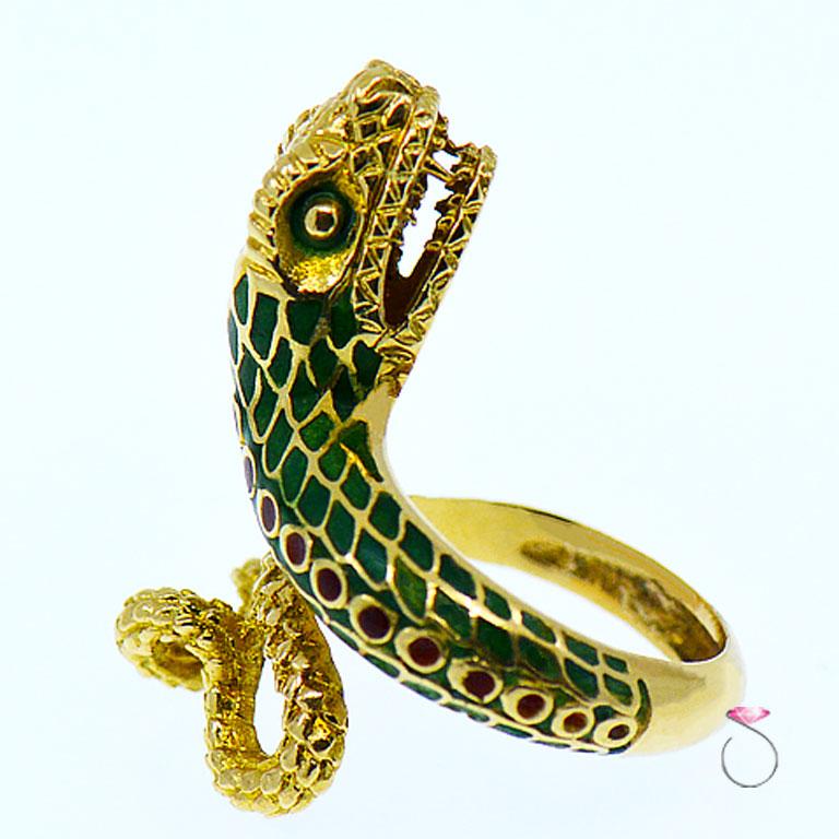 vintage snake ring