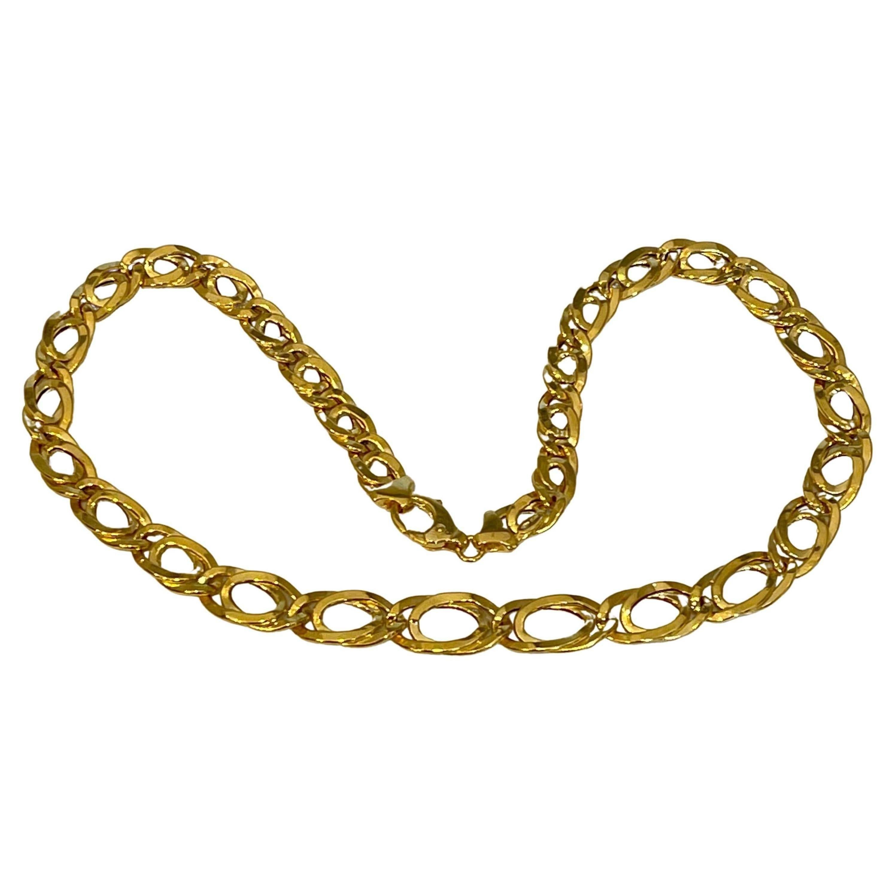 18 kt gold chain