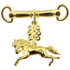 Vintage 18 Karat Yellow Gold Horse Brooch/Pin