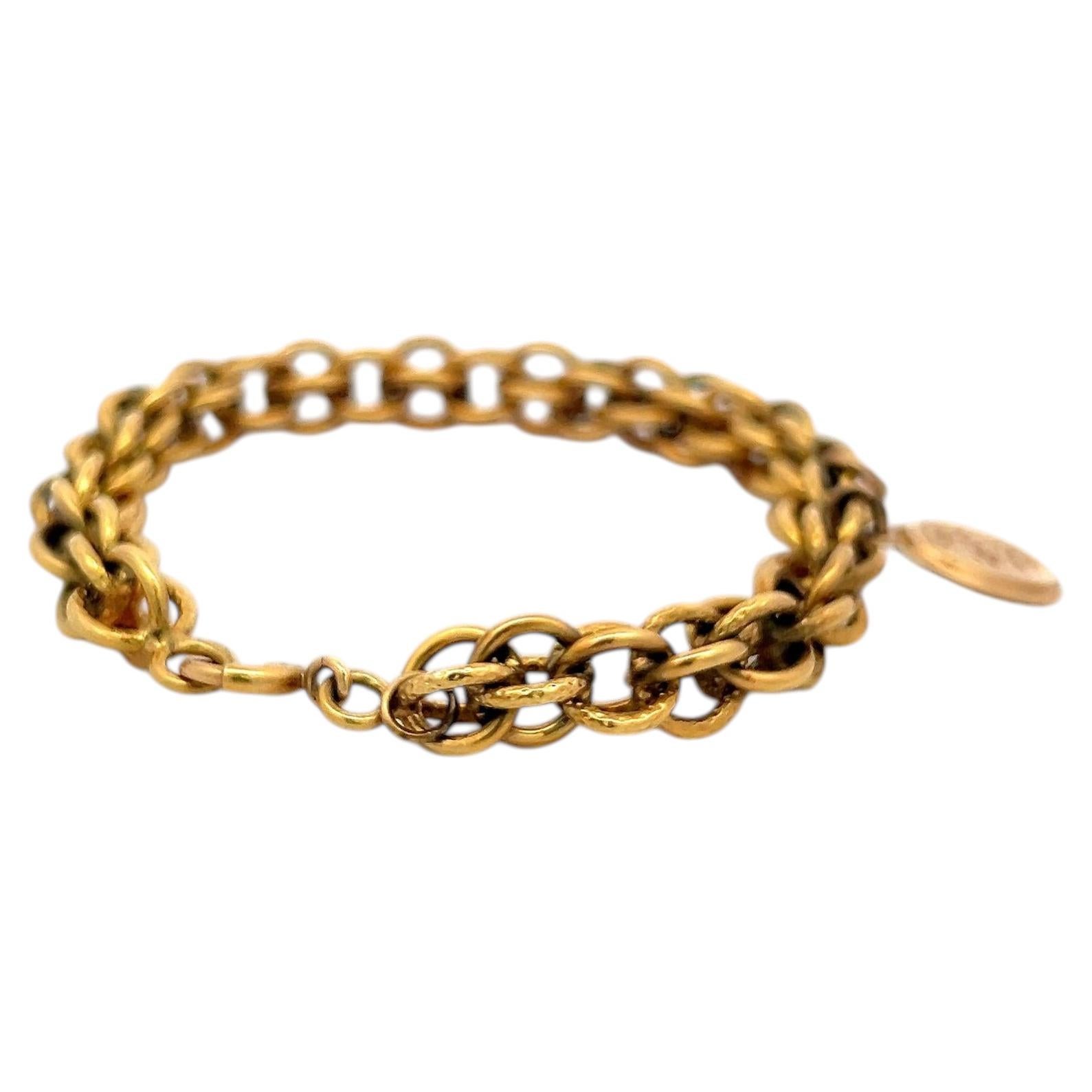 Vintage 18 Karat Yellow Gold Link Bracelet 38.2 Grams 7 inch