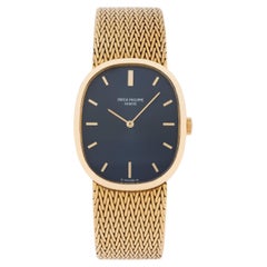Vintage Oro Amarillo 18 Kilates Patek Philippe Ellipse Viento Manual Modelo 3848