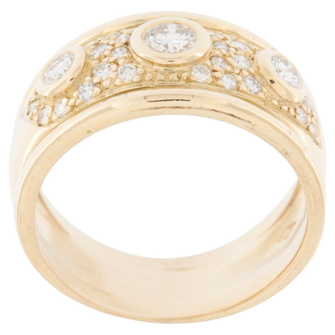 Vintage 18 karat Yellow Gold Ring with Naturals Diamonds