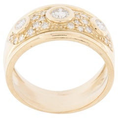 Vintage 18 karat Yellow Gold Ring with Naturals Diamonds