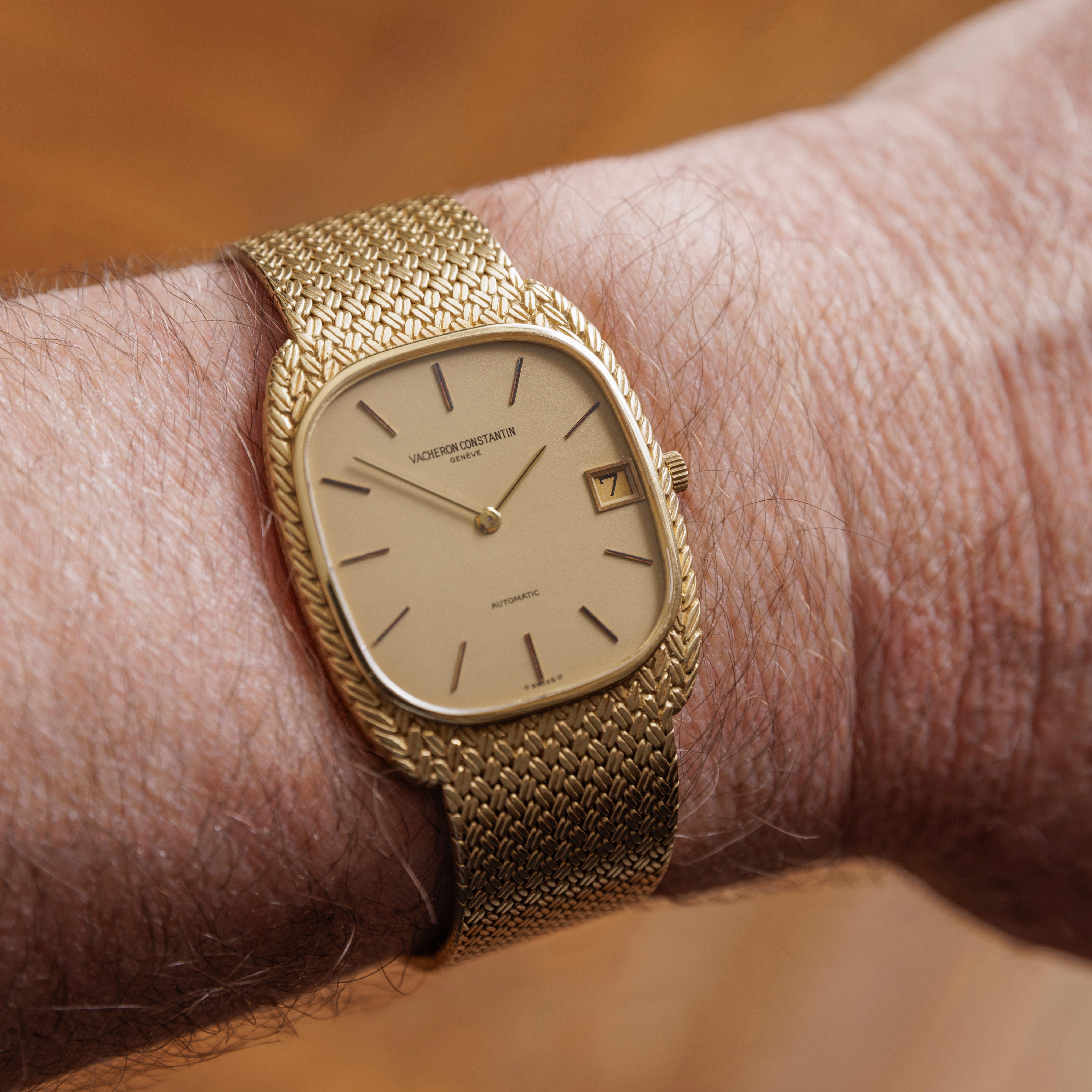Vintage 18 Karat Yellow Gold Vacheron Constantin Model 2045 Ultra Thin B & P 5