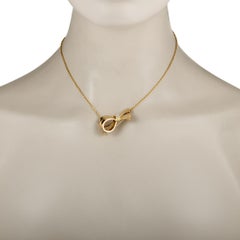 Vintage 18 Karat Yellow White and Rose Gold Diamond Bow Pendant Necklace/Brooch