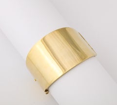 Manchette vintage Napier en or 18 carats sur argent sterling