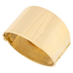Retro 18 Kt Gold on Sterling Cuff by Napier