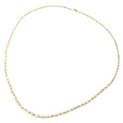 Vintage 18" Natural Grey Diamond(23.00 Carat) Necklace in 14 Karat Yellow Gold