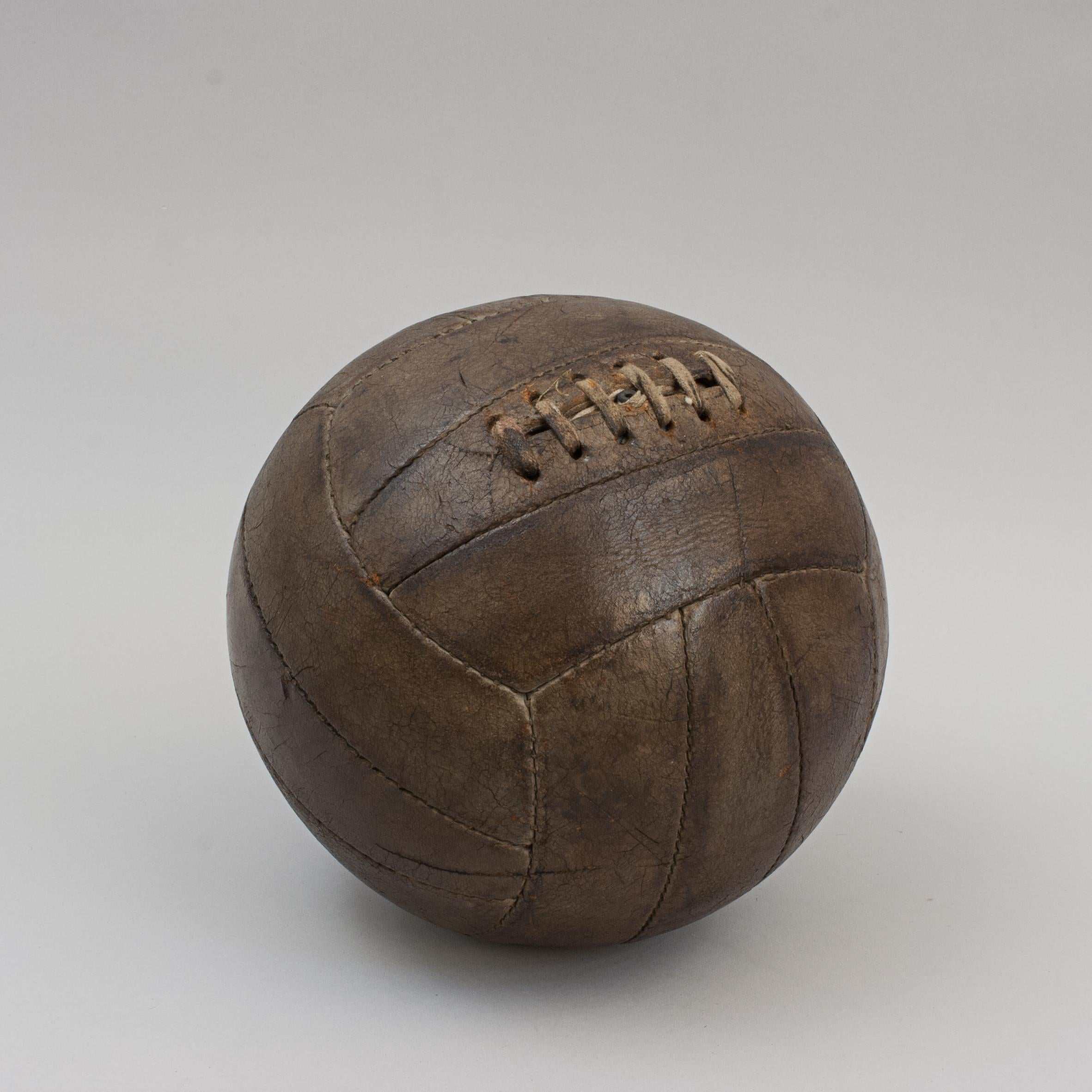 vintage leather football