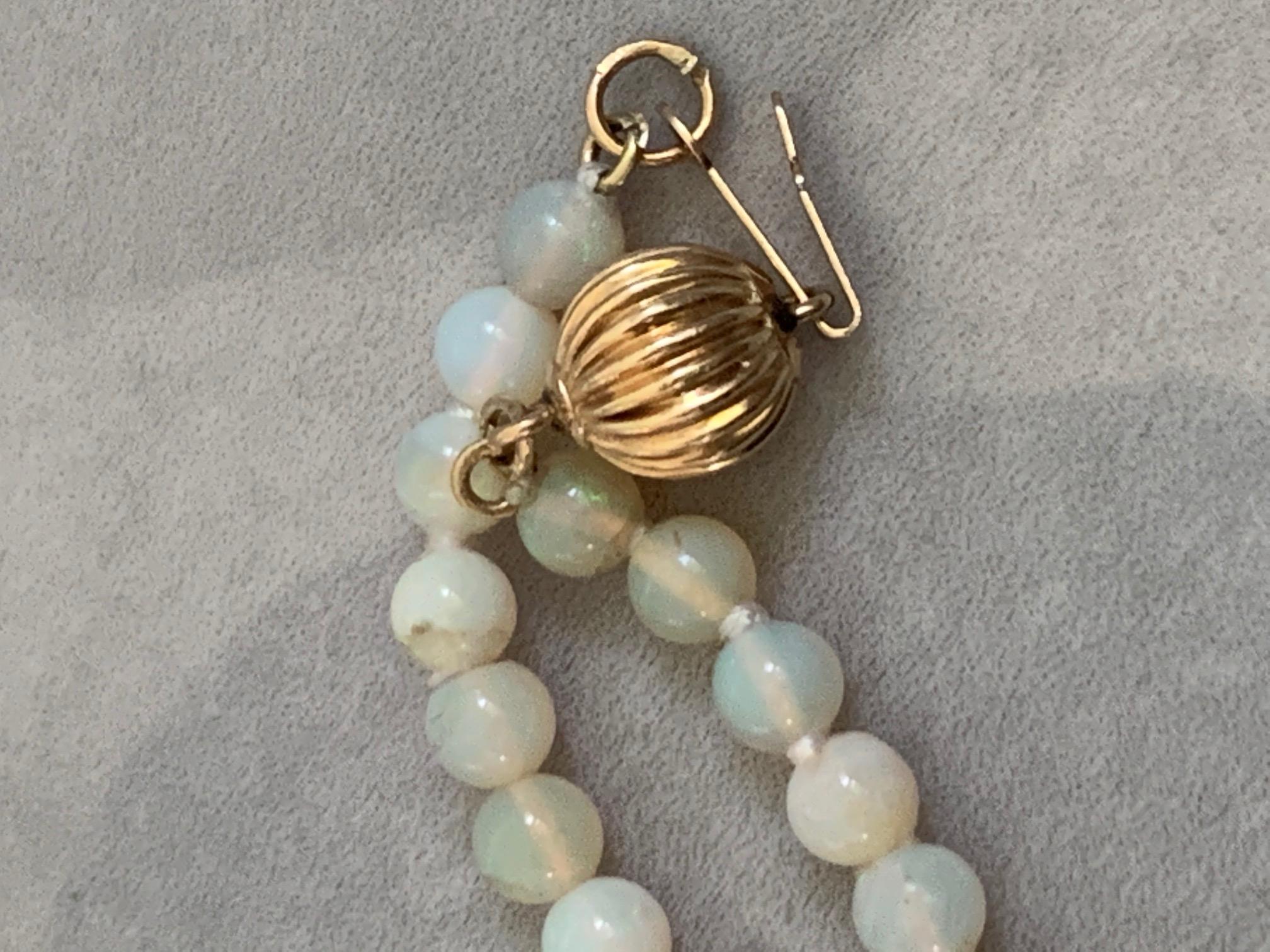 opal ball necklace