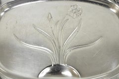 Vintage 1847 Rogers Bros Daffodil 9910 Silver Plated Meat Serving Platter Tray