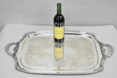 Vintage 1847 Rogers Bros Heritage 9492 Large Silver Plated Serving Platter Tray