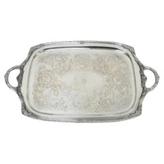 Vintage 1847 Rogers Bros Heritage 9492 Large Silver Plated Serving Platter Tray