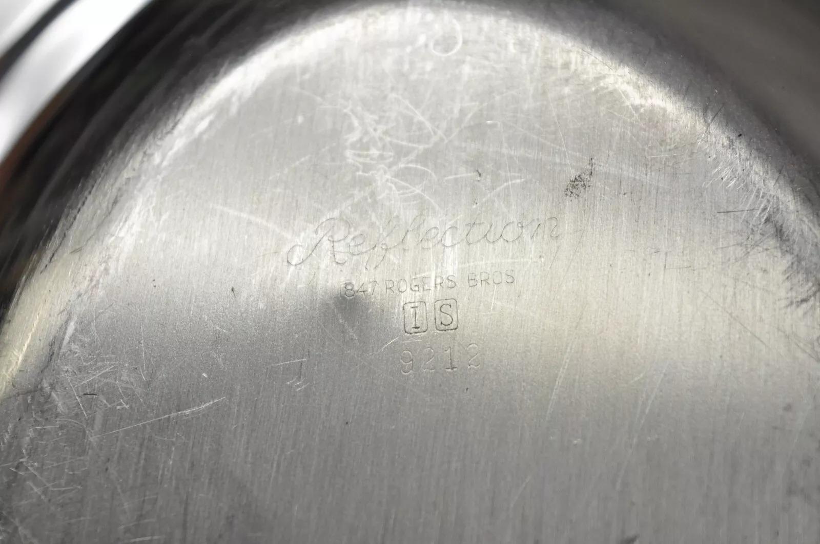 Vintage 1847 Rogers Bros. Plato para verduras con tapa chapado en plata reflectante en venta 3