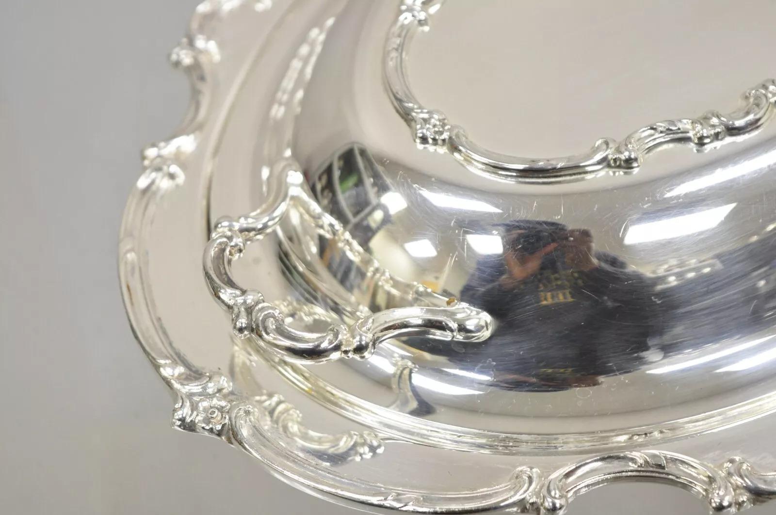 Vintage 1847 Rogers Bros. Plato para verduras con tapa chapado en plata reflectante en Bueno estado para la venta en Philadelphia, PA