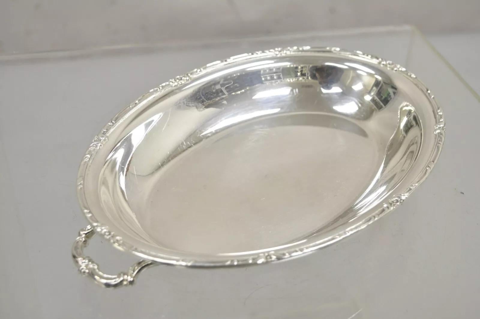 Vintage 1847 Rogers Bros. Plato para verduras con tapa chapado en plata reflectante en venta 1