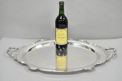 Vintage 1847 Rogers Bros "Reflection" Silver Plated Oval Serving Platter Tray