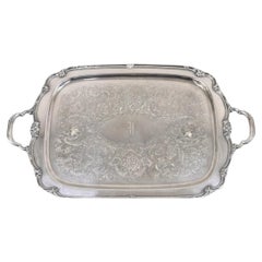 Plateau de service vintage Rogers Bros Remembrance 9898 plaqué argent 1847