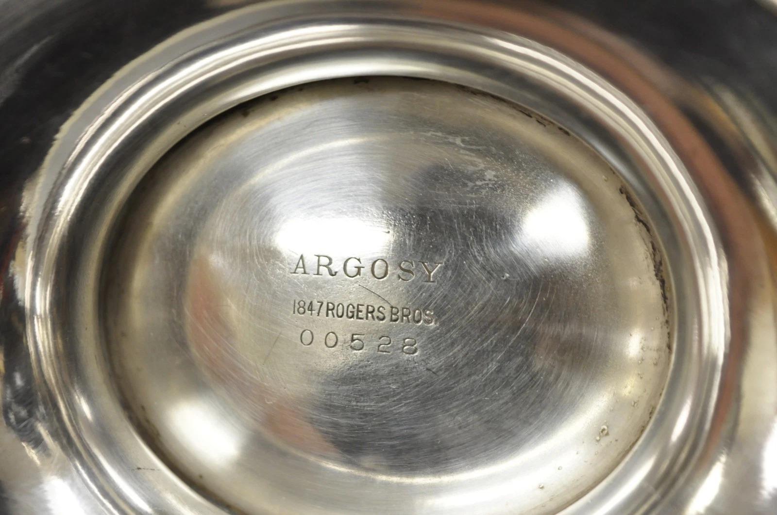 Vintage 1847 Rogers Bros. Silver Plated Argosy Victorian Water Pitcher im Angebot 3