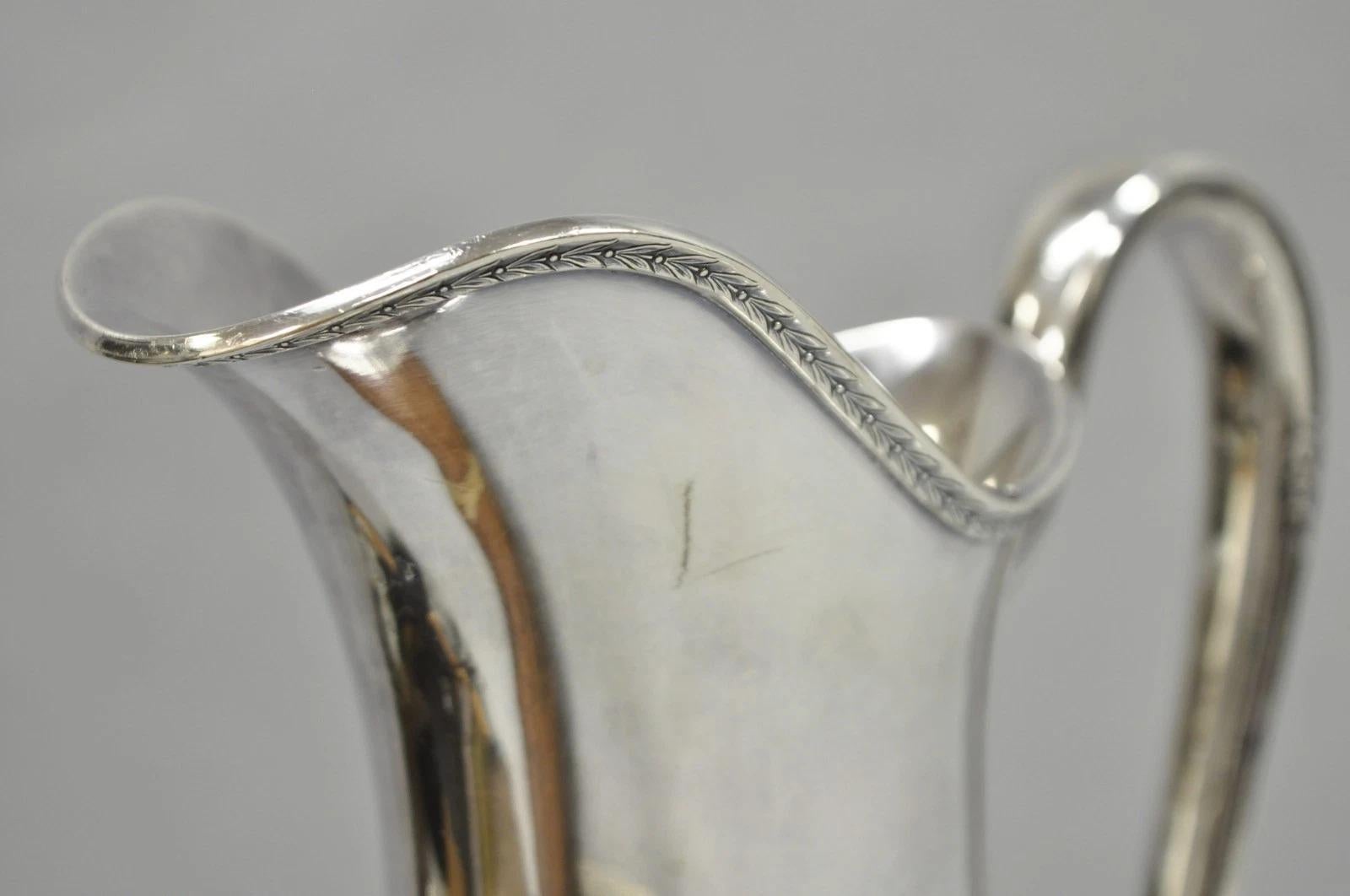 Vintage 1847 Rogers Bros. Silver Plated Argosy Victorian Water Pitcher im Angebot 1