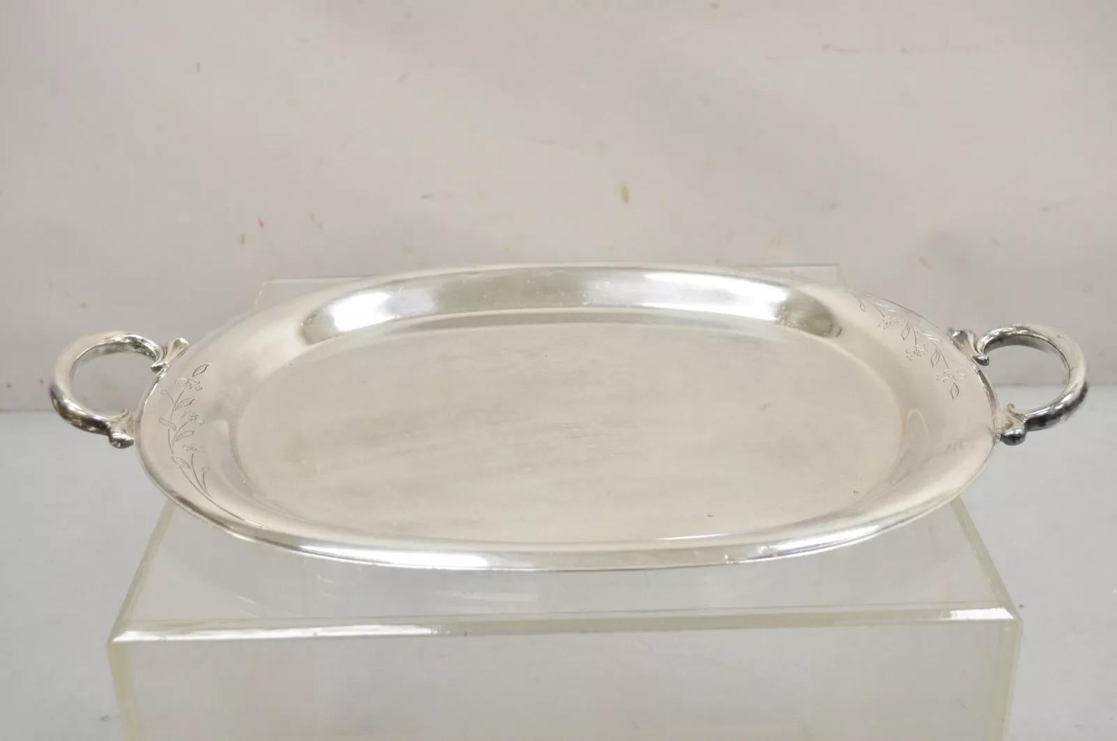 Vintage 1847 Rogers Bros. Bandeja ovalada para servir 