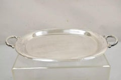 Vintage 1847 Rogers Bros. "Springtime" Silver Plated Oval Serving Platter Tray