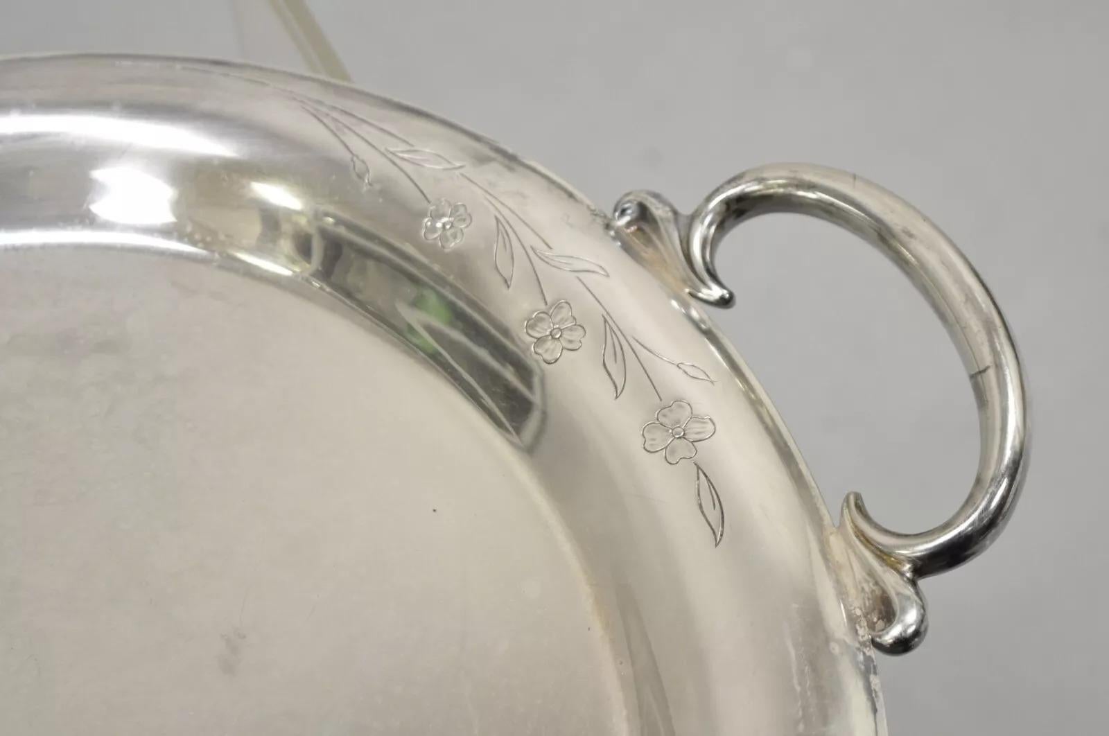 Vintage 1847 Rogers Bros. Bandeja ovalada para servir 