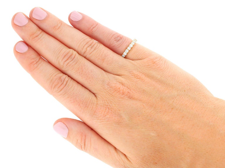 Vintage 1.84ct Diamond and 14ct Yellow Gold Full Eternity Ring For Sale ...