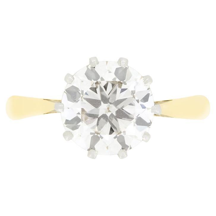 Vintage 1.85ct Diamond Solitaire Ring, c.1950s