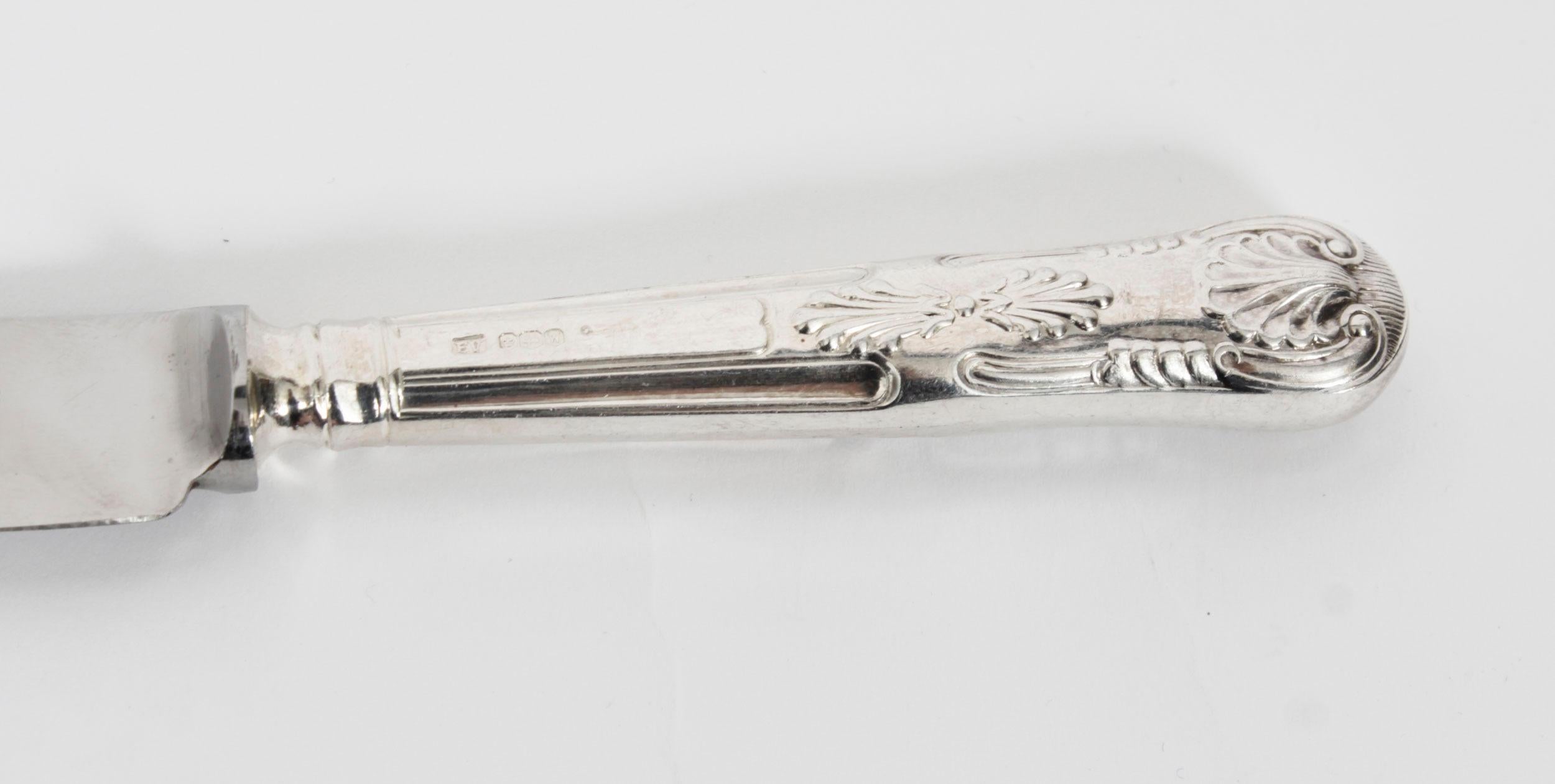 Vintage 187 Piece Canteen 12 Place Sterling Silver Cutlery Viners 20th Century 14