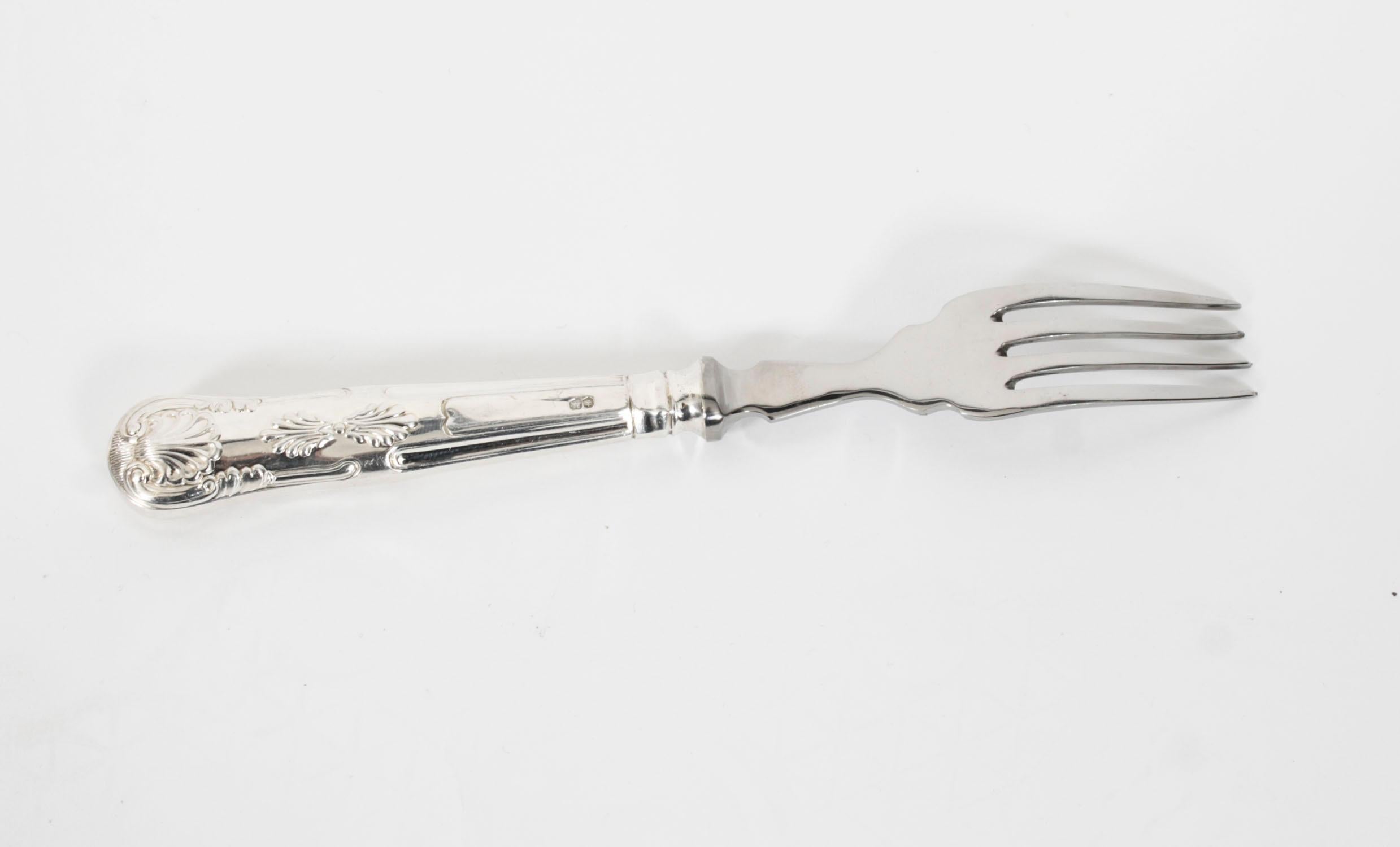 Vintage 187 Piece Canteen 12 Place Sterling Silver Cutlery Viners 20th Century 15
